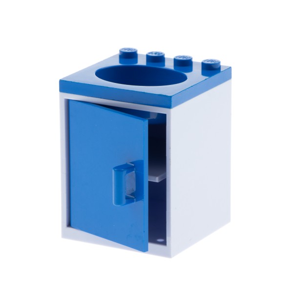 1x Lego Belville Schrank 4x4x4 hell violette Tür blau Spüle blau Möbel 6196 6195 6197