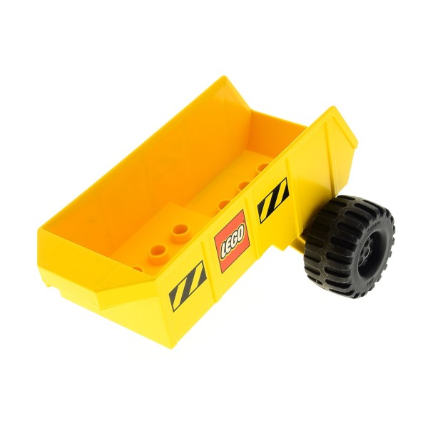 1x Lego Duplo LKW Kipper Ladefläche gelb schwarz Anhänger Auto Truck 31263