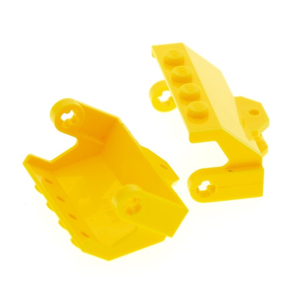 2x Lego Wasch Bürsten Halter für Kehrmaschine gelb 60132 4262139 2578a
