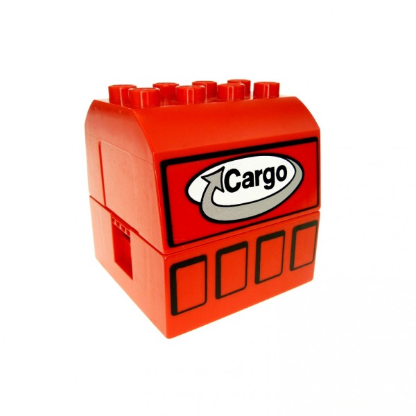 1 x Lego Duplo Aufsatz rot Container Eisenbahn Zug Cargo 51548pb02 47423pb08