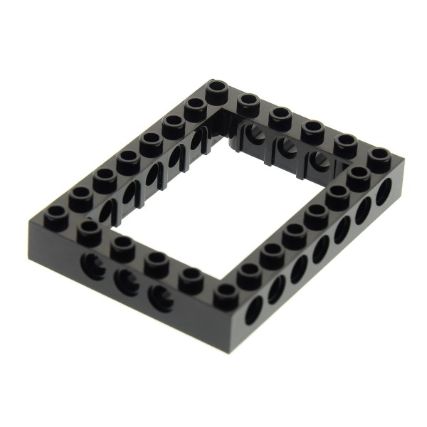 1x Lego Technic Rahmen Stein schwarz 6x8x1 Lochstein Kreuz 4162897 32532 40345