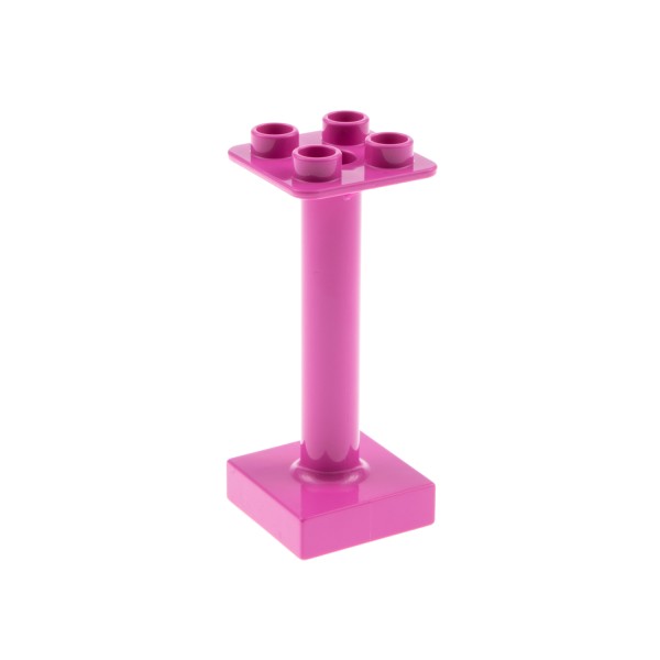 1x Lego Duplo Stütze 2x2x4 dunkel pink Träger Säule Schirm Ständer Mast 93353
