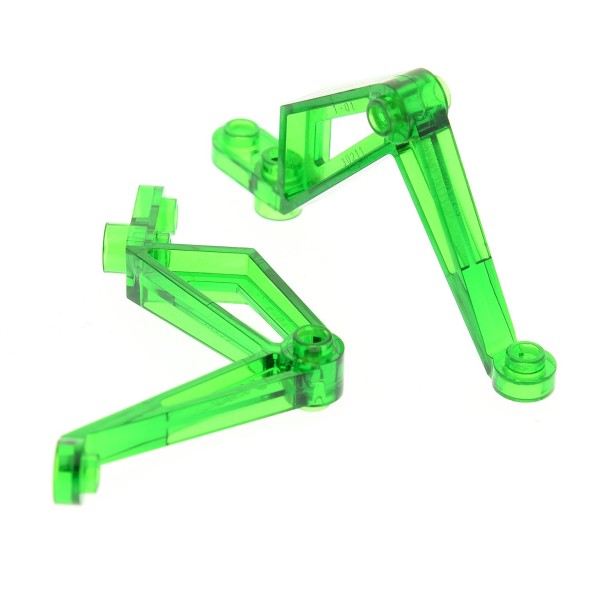2x Lego Stütze transparent grün klein Säule Pfeiler Bein 6977 4114697 30211
