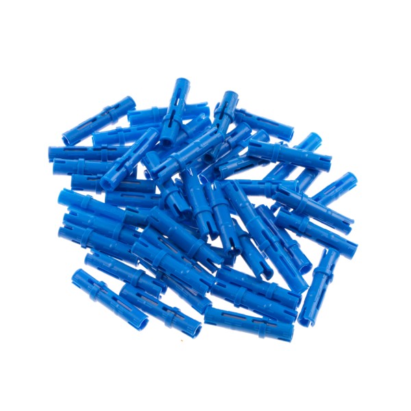 50x Lego Technic Pins Verbinder 3L blau lang Kleinteile Stecker 42924 6558