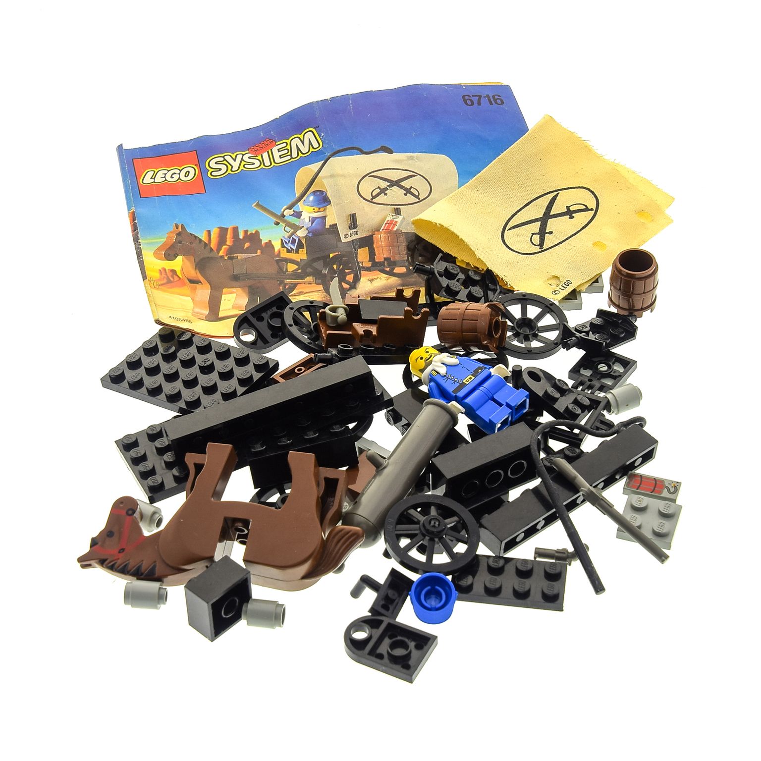 1 X Lego System Set Modell 6716 Western Cowboys Weapons Wagon Unvollstandig Steinpalast