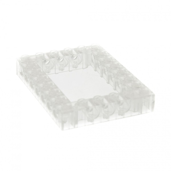 1 x Lego Technic Bau Rahmen Stein transparent weiss 6x8 Lochstein Liftarm Technik Set 3800 40345 32532
