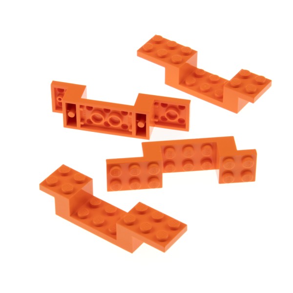 4x Lego Fahrgestell Winkel Platte 8x2x1 1/3 orange Auto Chassis 4118618 4732
