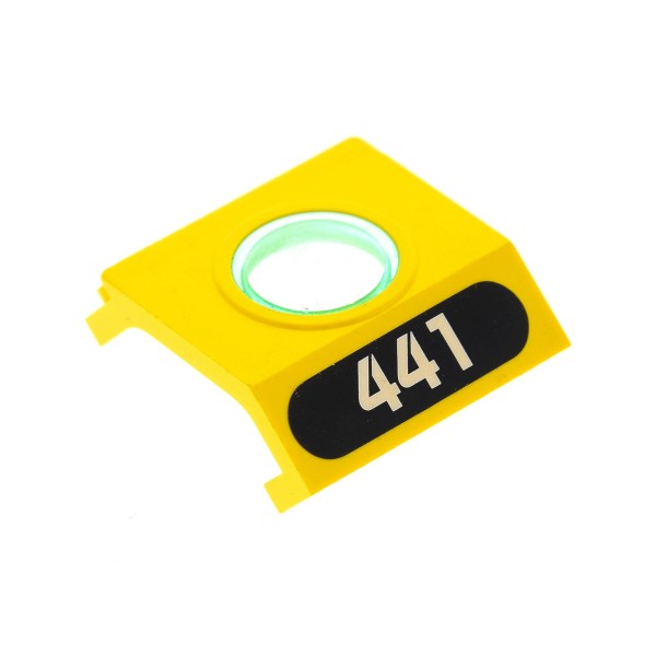 1x Lego Tür 4x3x3 gelb Panele Bullauge U-Boot Sticker 441 Set 6441 30080c01pb04