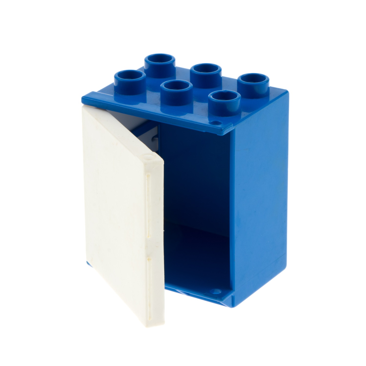 1x Lego Duplo Möbel Kühlschrank blau weiß Eis Schrank Küche 4914c01