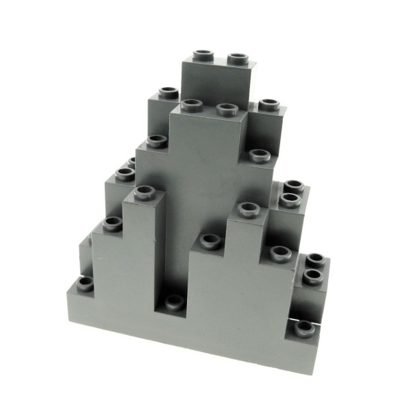1x Lego Felsen Panele B-Ware abgenutzt 3x8x7 neu-dunkel grau Berg 4216709 6083