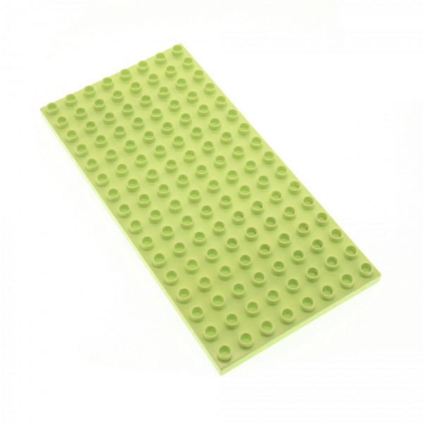 1x Lego Duplo Bau Basic Platte 8x16 lime hell grün Set 4820 4620801 6490 61310