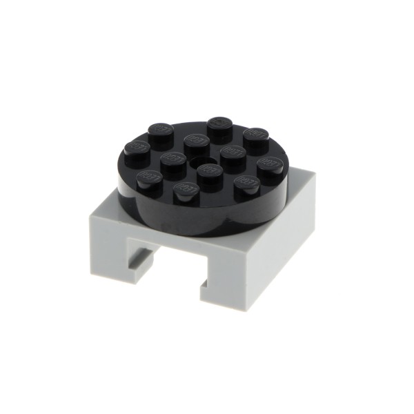1x Lego Drehteller 4x4 neu-hell grau Rund Stein 4x4x1 schwarz 30658 30516c02