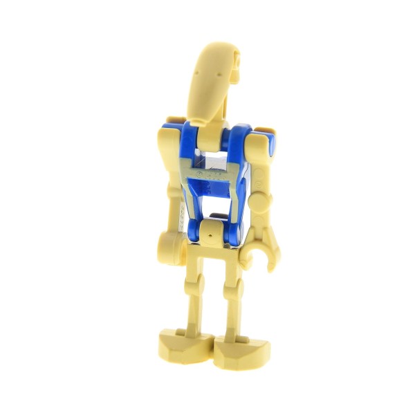 1x Lego Figur Droide beige blau Star Wars Pilot 1 Arm gerade sw0360