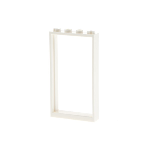 1x Lego Tür Rahmen 1x4x6 weiß ohne Scheibe Haus Fenster 66190 60596