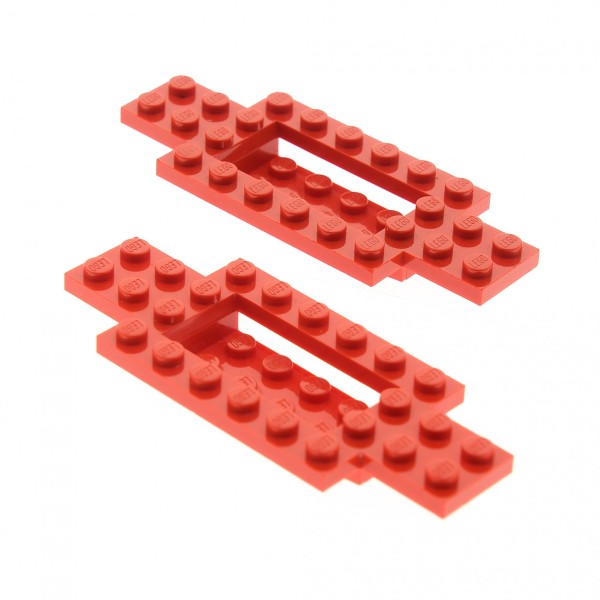 2x Lego Fahrgestell rot 4x10x2/3 LKW Unterbau Platte Chassis 4106468 30029