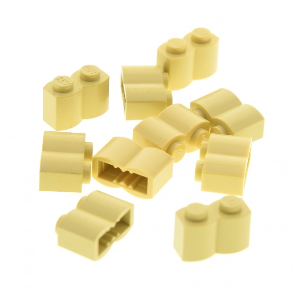 10x Lego Palisaden Stein beige tan 1x2 Palisade Star Wars Set 4504 30136