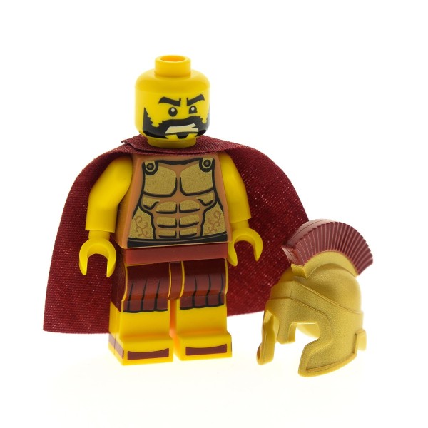 1x Lego Figur Minifiguren Serie 2 Spartanischer Krieger Helm col02-2 col018