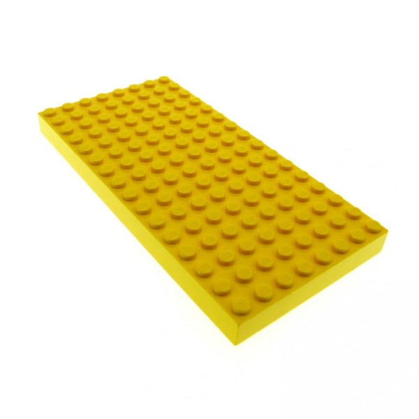 1x Lego Bau Platte B-Ware beschädigt 8x16 gelb hoch Grundplatte 44041 4204