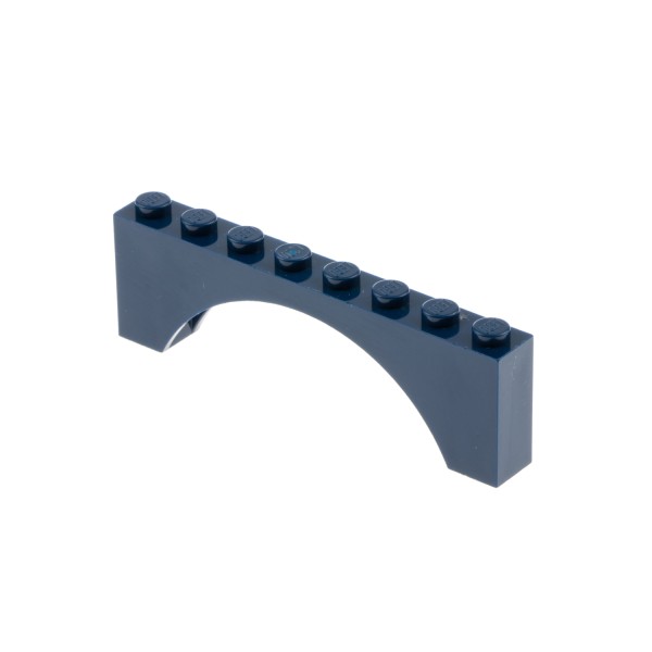 1x Lego Bogenstein B-Ware abgenutzt dunkel blau 1x8x2 Bögen rund Bogen 3308