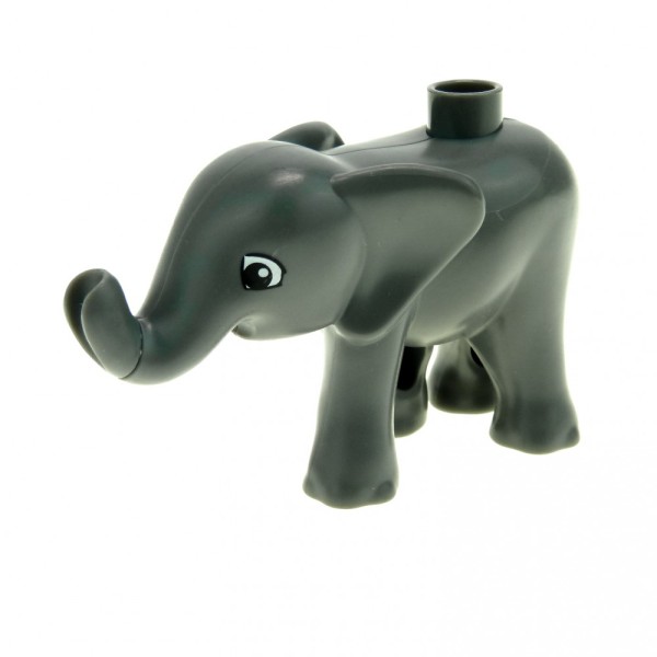1x Lego Duplo Tier Elefant Baby neu-dunkel grau Bauernhof 4583399 eleph5c01pb01