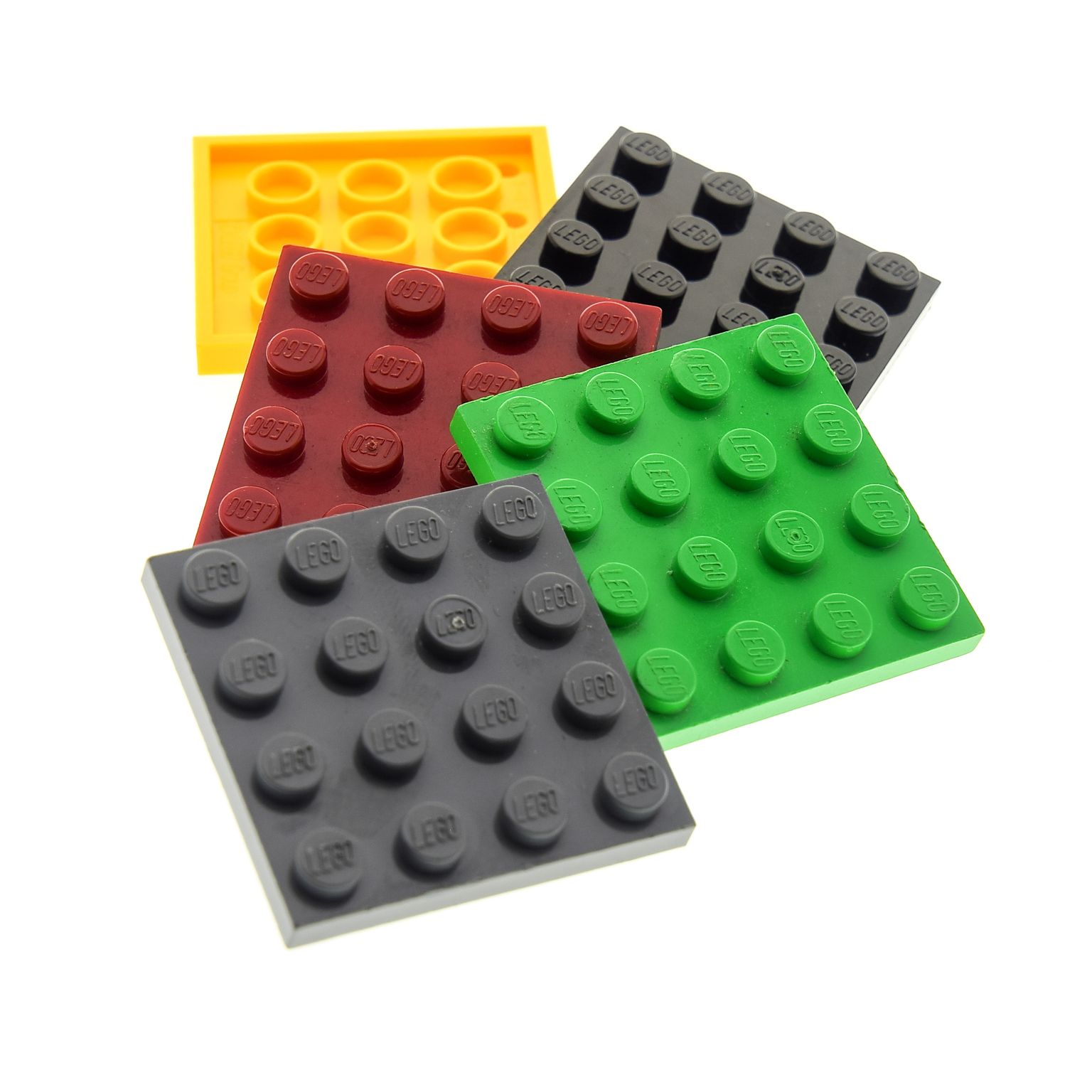 Neuware 4 x LEGO® 3031 City,Bau-Platte in 4 x 4 braun wie abgebildet