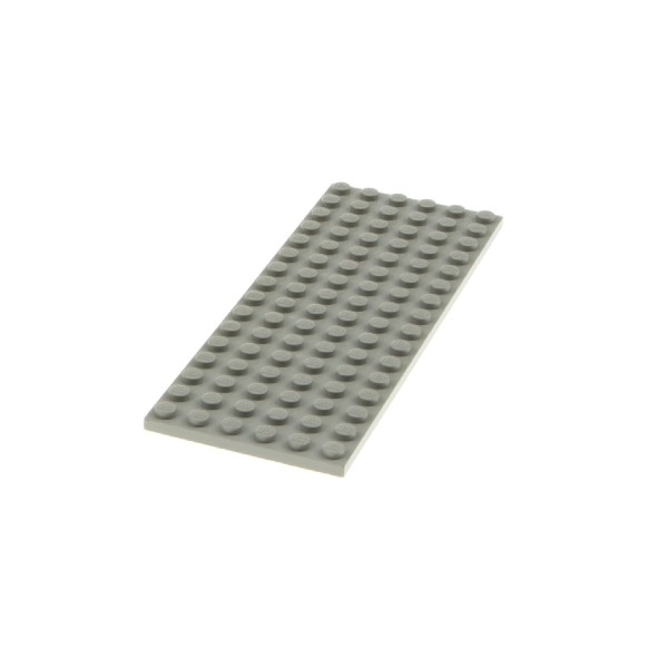 1x Lego Bau Platte B-Ware abgenutzt 6x16 alt-hell grau Eisenbahn 4160991 3027