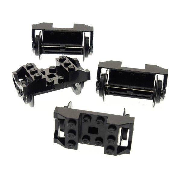 Lego® 1 x Eisenbahn Radsatz für Waggon Lok Achse Räder schwarz NEU 2878 57878 
