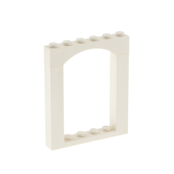 1x Lego Tor Bogenstein creme weiß 1x6x6 Tür Fenster Rahmen Set 6435 6464 30257