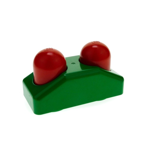 1x Lego Duplo Primo Katapult Baustein grün rot 1x2 Baby Set 9009 2589 pri017