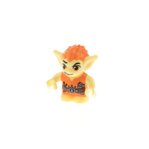 1x Lego Figur Elves Kobold Beiblin Gnom Troll Gürtel Schnalle orange gelb elf028