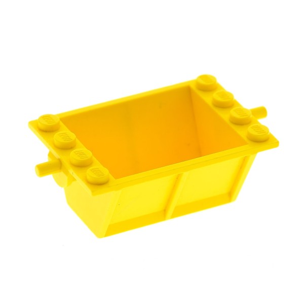 1x Lego Kipper Lore 2x4 gelb Schütte Kipp Wanne Baufahrzeug Set 622 818