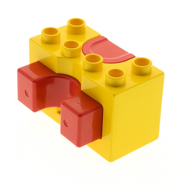 1x Lego Duplo Abschuss Rampe B-Ware abgenutzt gelb Auto Starter 31080c01