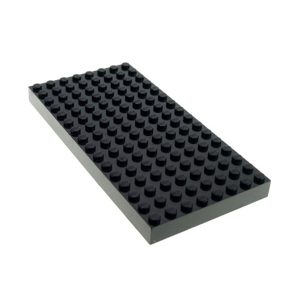 1x Lego Bau Basic Platte 8x16 schwarz dick Grundplatte Set 6969 4730 44041 4204