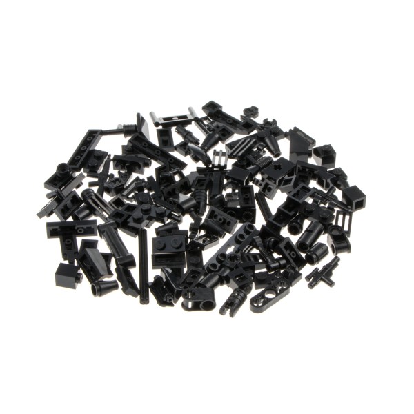 100 Lego Kleinteile ca. 30g schwarz Sonder Steine zufällig gemischt