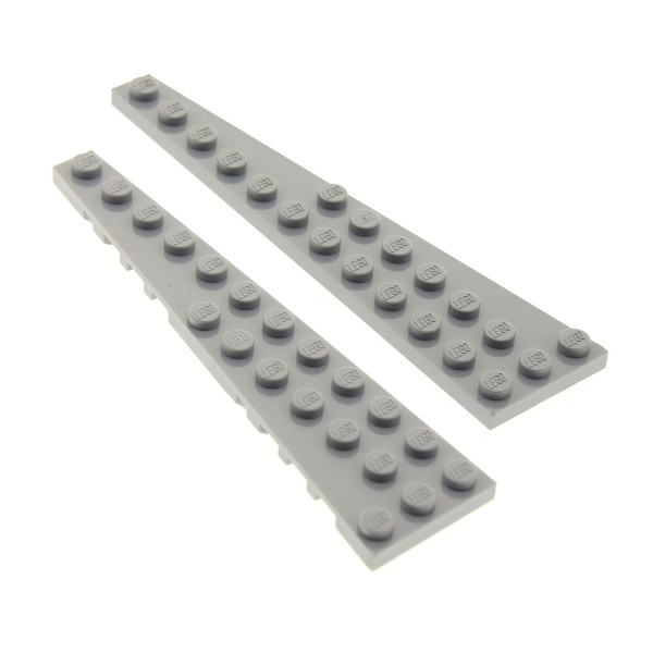 2x Lego Flügel Platte neu-hell grau 12x3 Paar 4208988 47397 4209006 47398