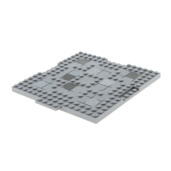 1x Lego Bau Platte modifiziert 16x16 2/3 hell grau Steine 6059168 15623pb001