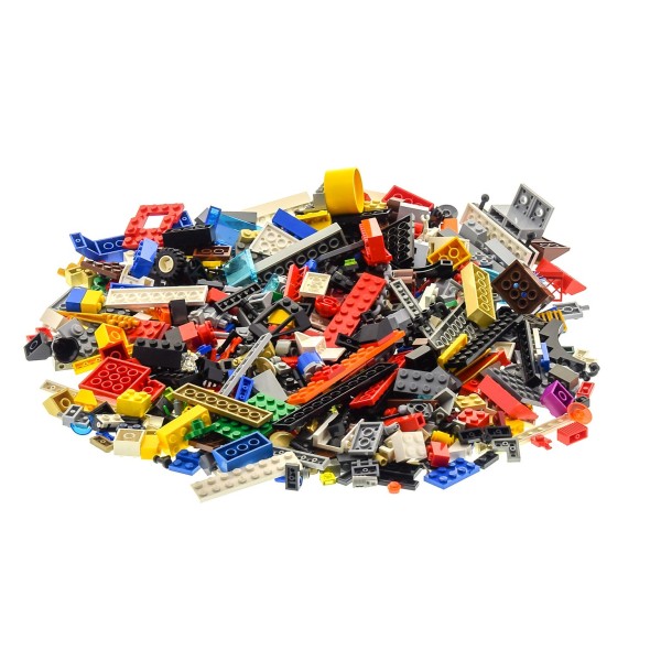 400 Teile Lego System Bau Steine Kiloware Sonderteile Farbe Größe zufällig bunt gemischt 0,60 kg z.B. Räder Platten Fenster 