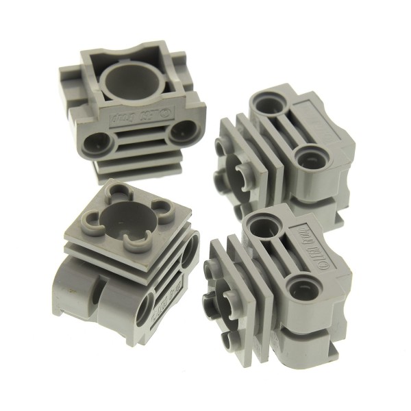4x Lego Technic Motor Block Zylinder alt-hell grau Engine 8422 8440 32061 2850a