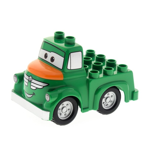 1x Lego Duplo Fahrzeug Disney Pixar Planes Auto Chug grün 88760c02pb02 13521pb01