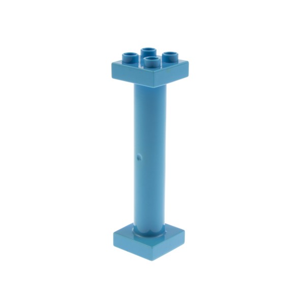 1x Lego Duplo Stütze B-Ware abgenutzt 2x2x6 hell blau Träger Säule Pfeiler 57888