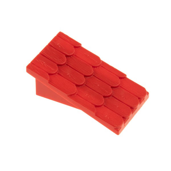 1x Lego Fabuland Dach 4x6x2 rot Wand rot 6x2 ohne Schornstein Loch 4323 787c01