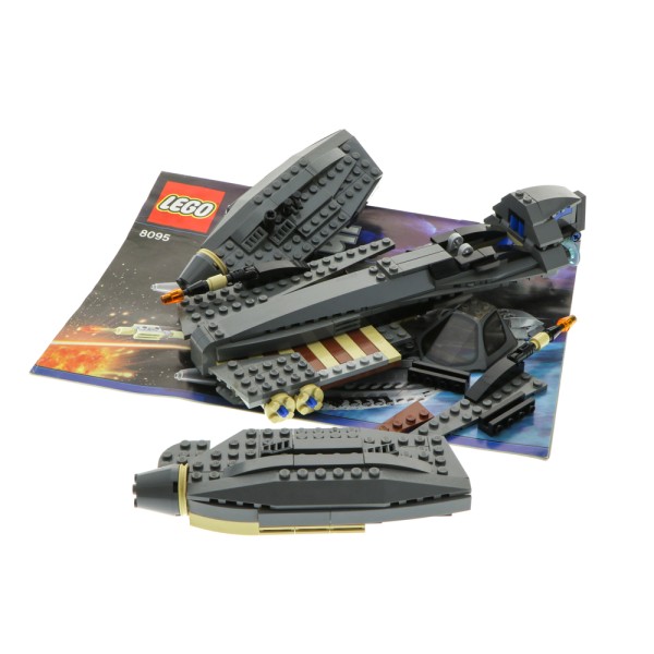 1x Lego Set Star Wars General Grievous Starfighter 8095 grau BA unvollständig