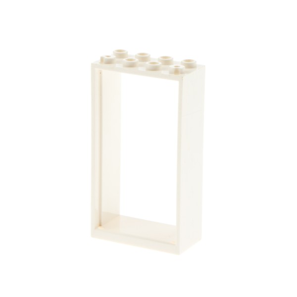 1x Lego Tür Rahmen 2x4x6 weiß ohne Scheibe Türblatt Haus 4528140 60599