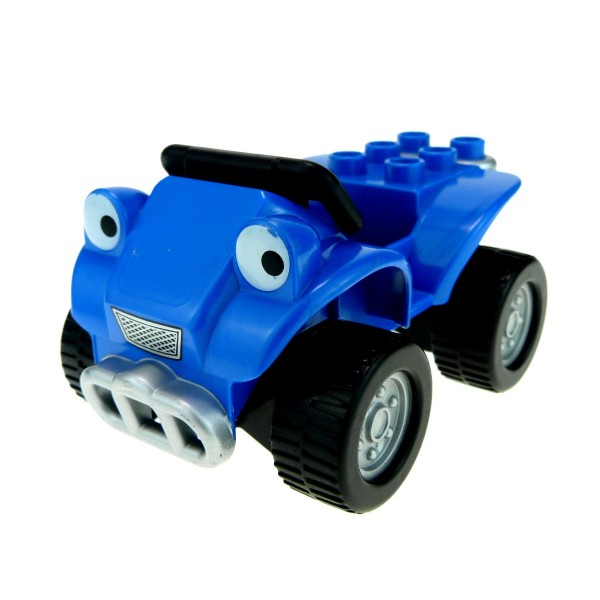 1 x Lego Duplo Bau Fahrzeug Auto Sprinti blau schwarz Jeep Quad Bob der Baumeister Figur Scrambler 3594 3299 54007c02 54005pb01
