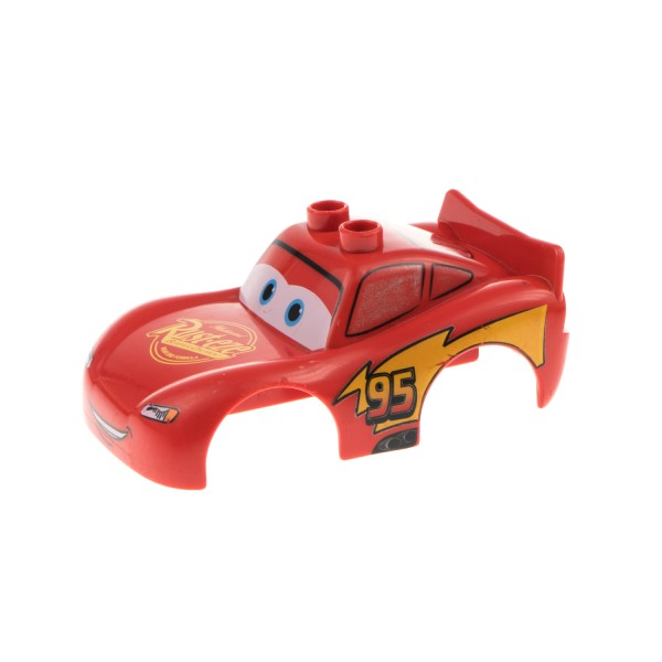 1x Lego Duplo Disney Cars Lightning McQueen B-Ware abgenutzt rot 88765pb01