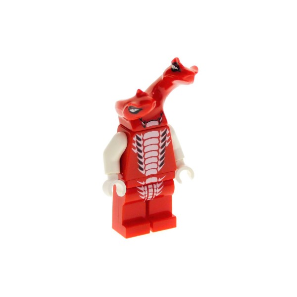 1x Lego Figur Ninjago Fangdam rot doppel Kopf schwarz Schlange Beine 9457 njo048