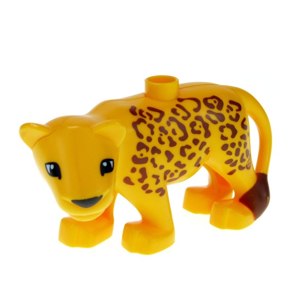 1x Lego Duplo Tier Leopard hell orange Zoo Katze groß 6156 4294936 8435pb01
