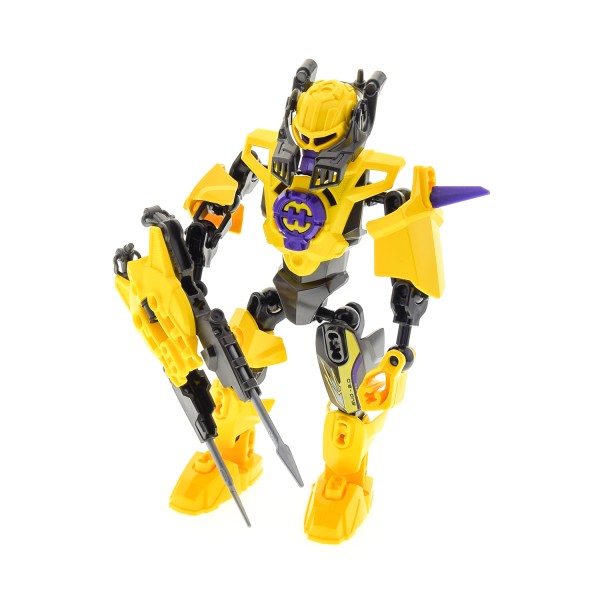 1 x Lego Bionicle Figur Set Modell Technic Hero Factory Heroes 2067 Evo 2.0 gelb incomplete unvollständig 