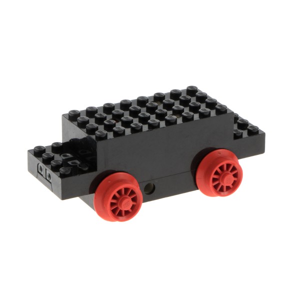 1x Lego Elektrik Motor schwarz 12x4x3 4.5V Type C Eisenbahn Zug Rad rot x469b