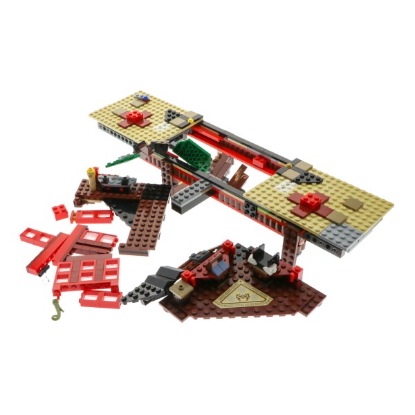 1x Lego Teile Set Ninjago Feuertempel 2507 Airjitzu 70751 braun unvollständig